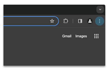 The three-dot icon is in the top right corner of your Chrome browser.